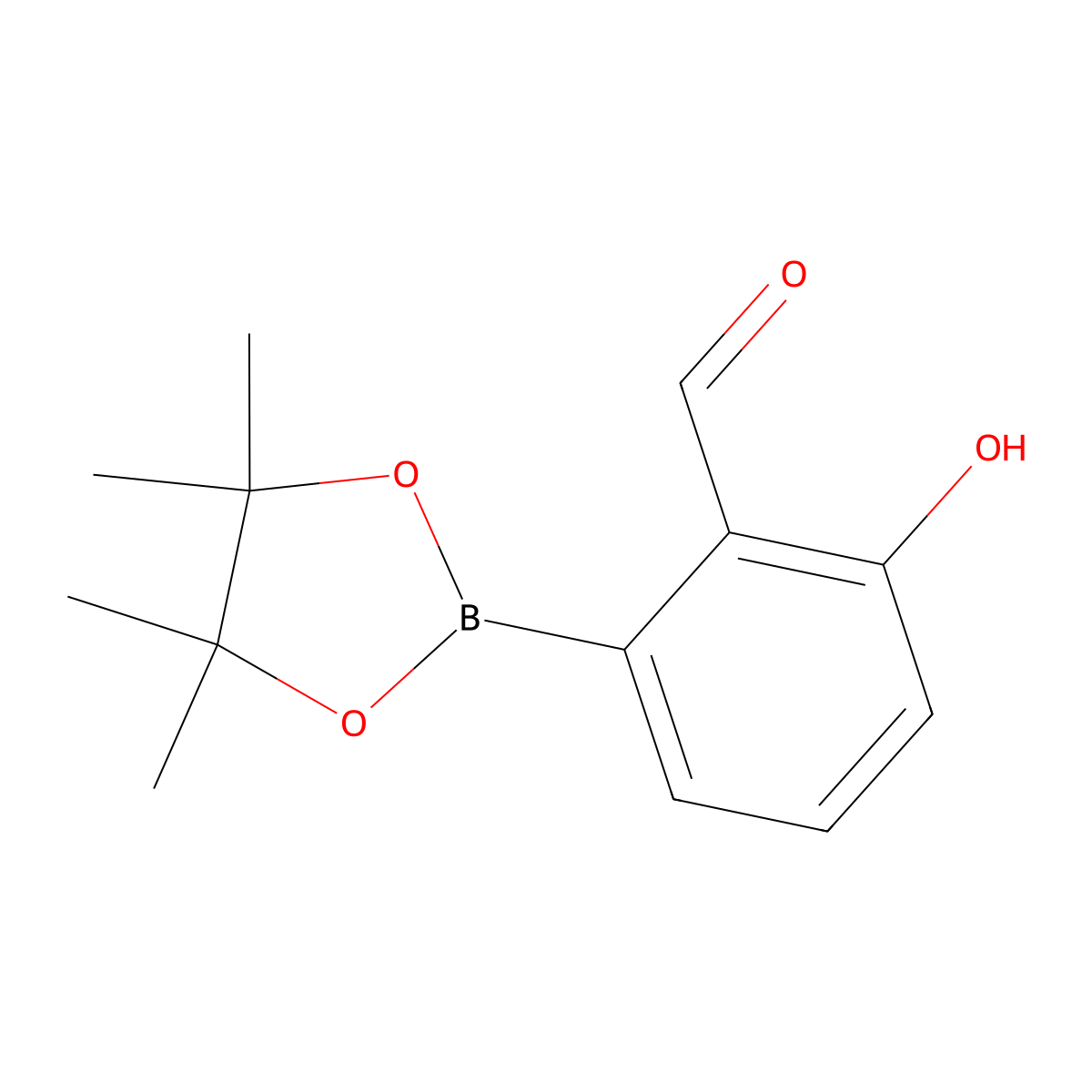 2-Hydroxy-6-(4,4,5,5-tetramethyl-1,3,2-dioxaborolan-2-yl)benzaldehyde molecular structure, CAS 2379560-89-9