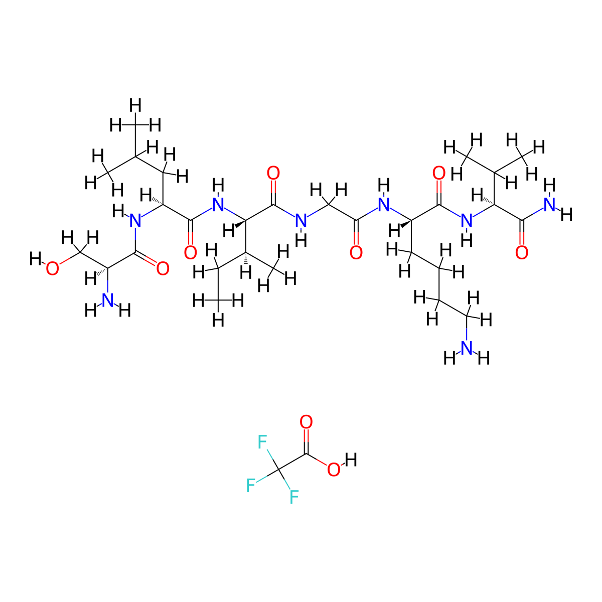 PAR2 (1-6) amide (human) (trifluoroacetate salt) molecular structure, CAS 2379569-17-0