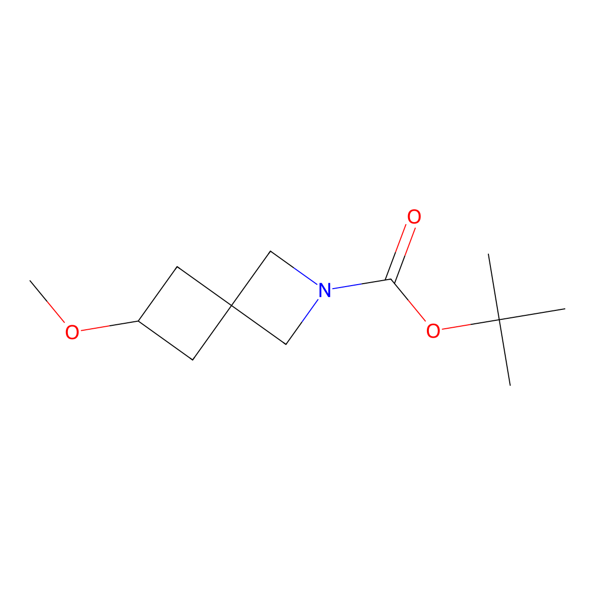Tert-butyl 6-methoxy-2-azaspiro[3.3]heptane-2-carboxylate molecular structure, CAS 2379626-93-2