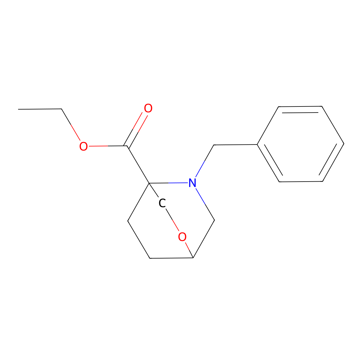5-Benzyl-2-oxa-5-aza-bicyclo[2.2.2]octane-4-carboxylic acid ethyl ester molecular structure, CAS 2379651-38-2