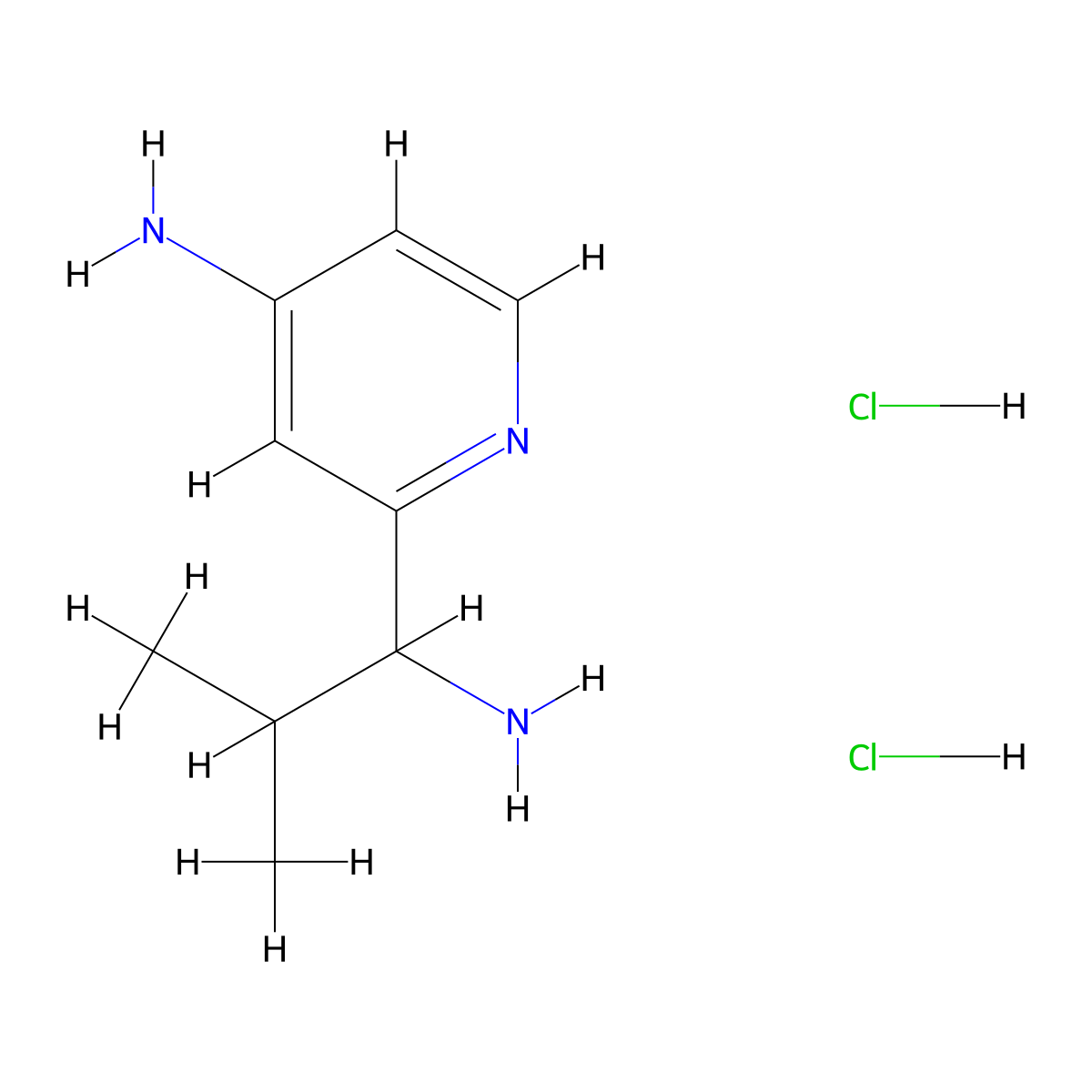 2-(1-Amino-2-methyl-propyl)-pyridin-4-ylamine dihydrochloride molecular structure, CAS 2379651-42-8
