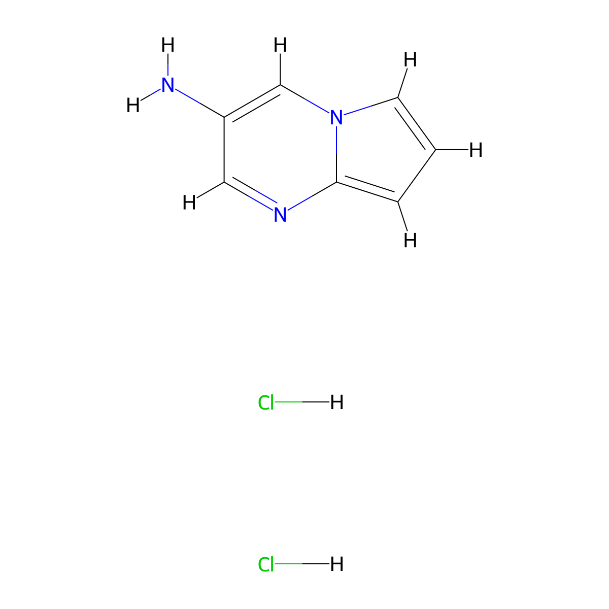 Pyrrolo[1,2-a]pyrimidin-3-ylamine dihydrochloride molecular structure, CAS 2379651-47-3