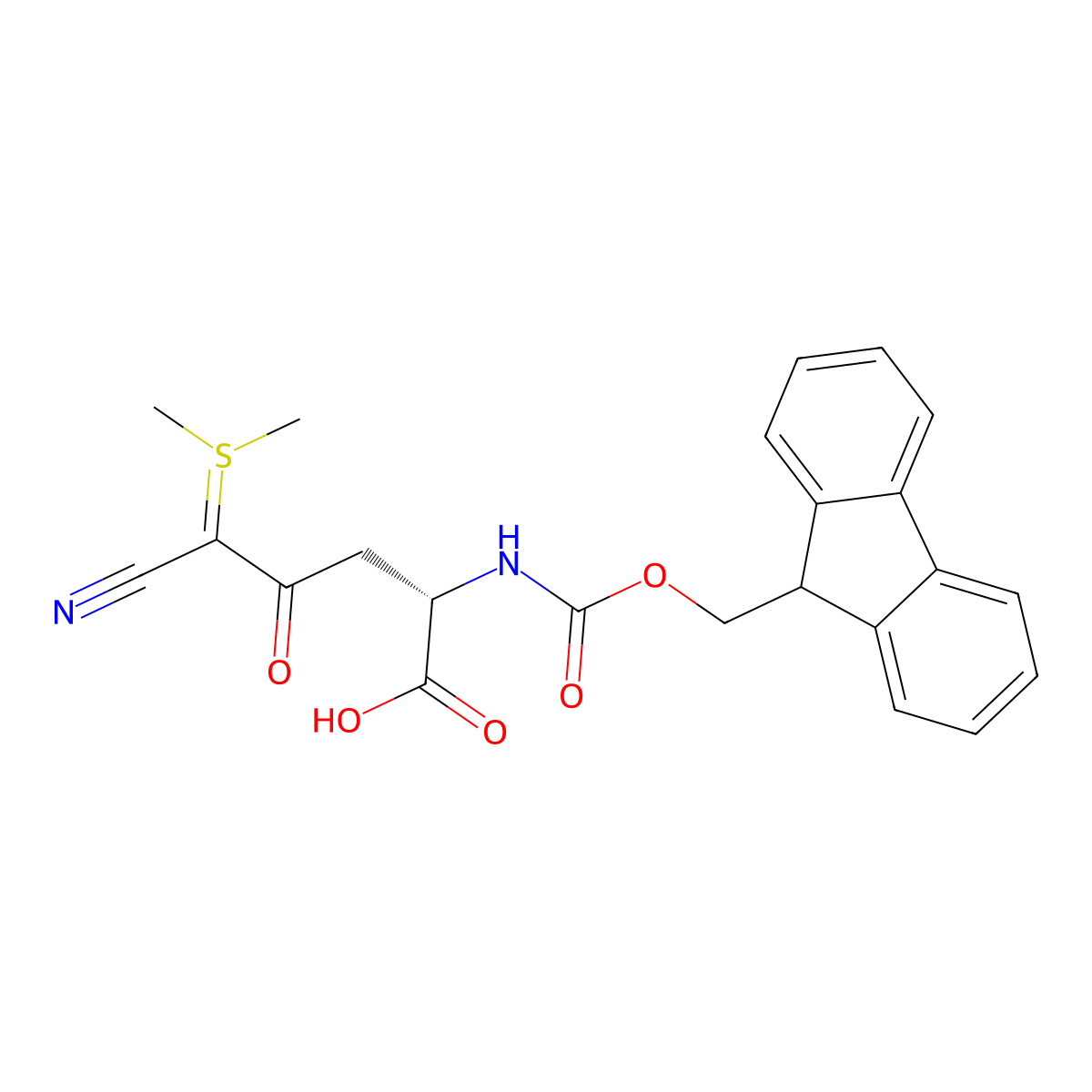 Fmoc-Asp(CSY)-OH molecular structure, CAS 2379679-90-8