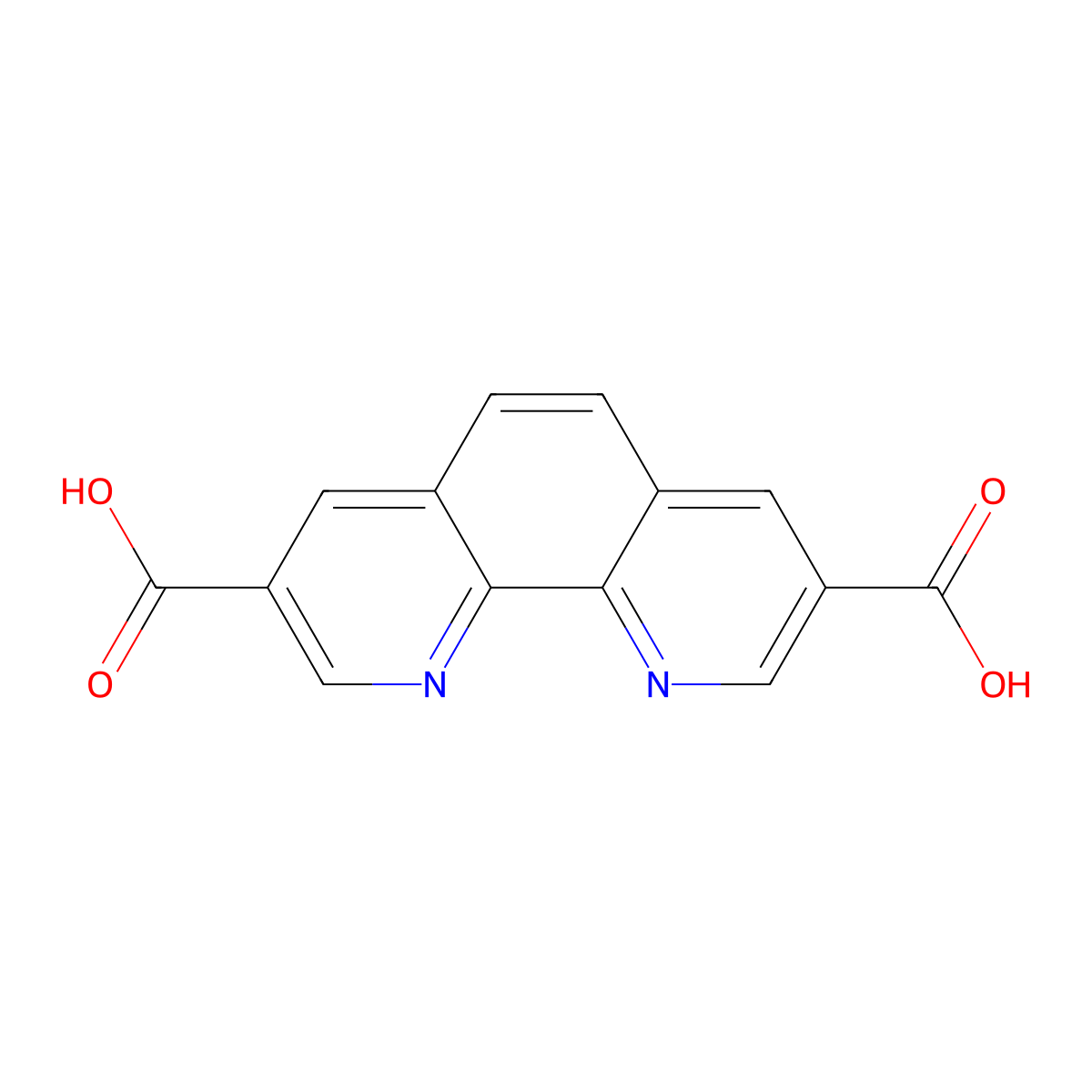 1,10-Phenanthroline-3,8-dicarboxylic acid molecular structure, CAS 2379694-79-6
