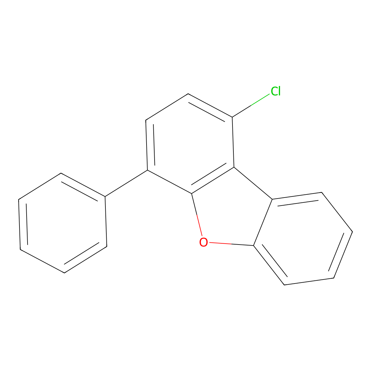 Dibenzofuran, 1-chloro-4-phenyl- molecular structure, CAS 2379717-87-8