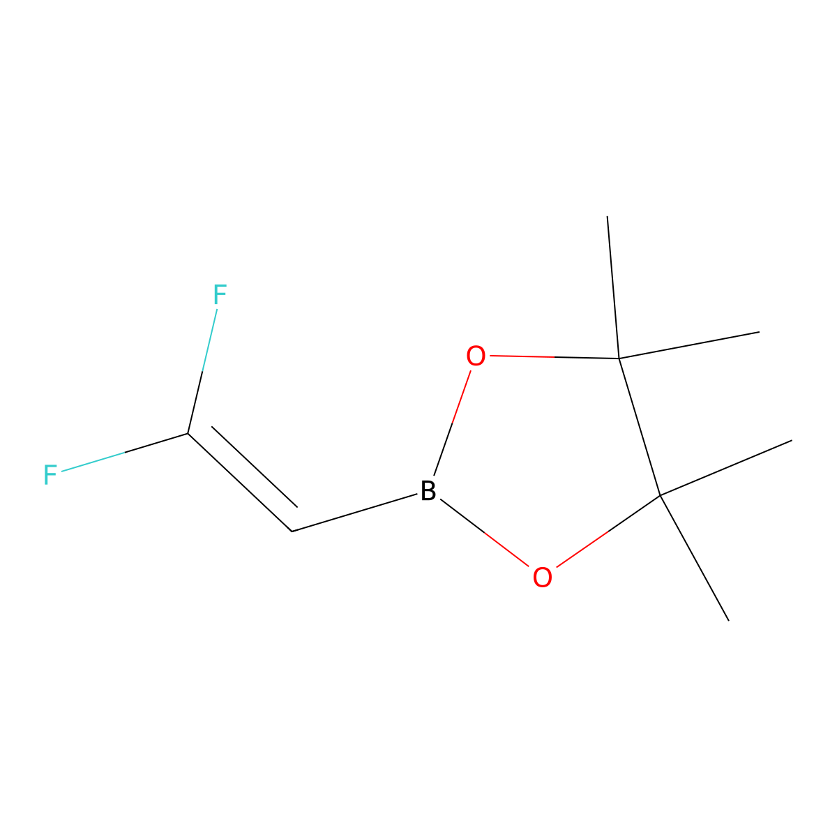 2-(2,2-Difluoroethenyl)-4,4,5,5-tetramethyl-1,3,2-dioxaborolane molecular structure, CAS 2379768-79-1