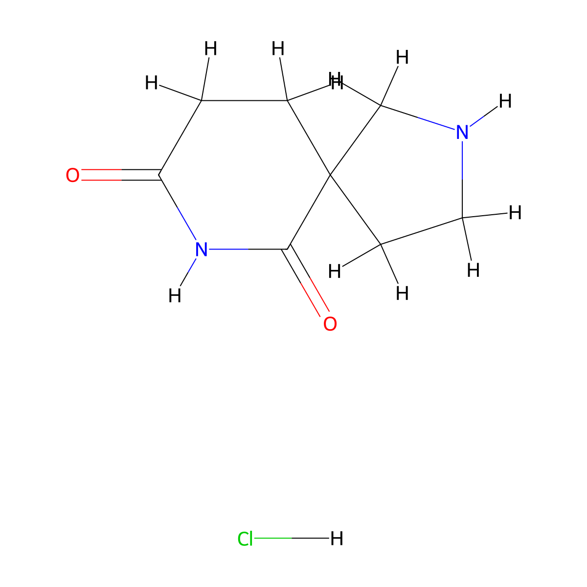 2,7-Diazaspiro[4.5]decane-6,8-dione hydrochloride molecular structure, CAS 2379797-60-9
