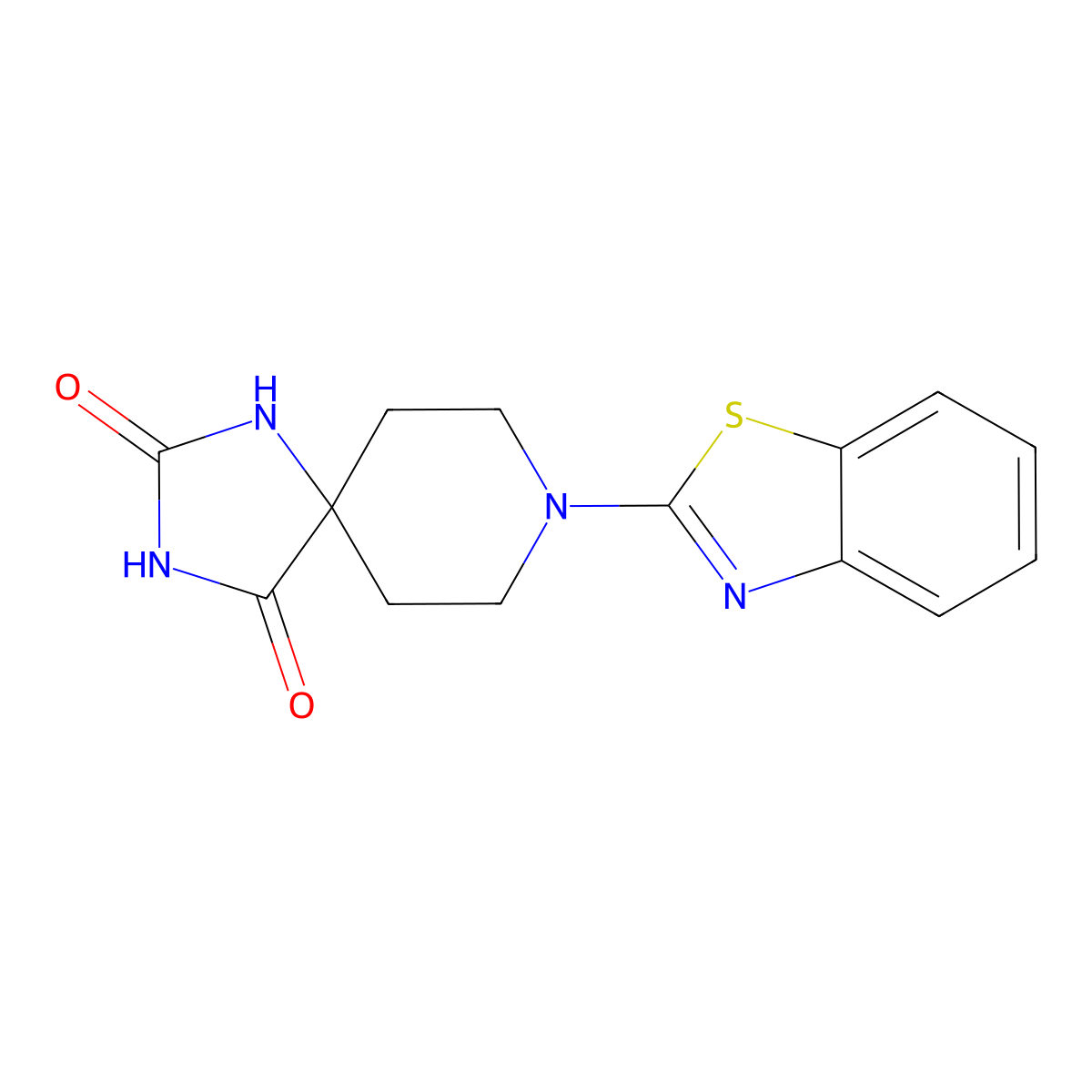 8-(1,3-Benzothiazol-2-yl)-1,3,8-triazaspiro[4.5]decane-2,4-dione molecular structure, CAS 2379798-20-4