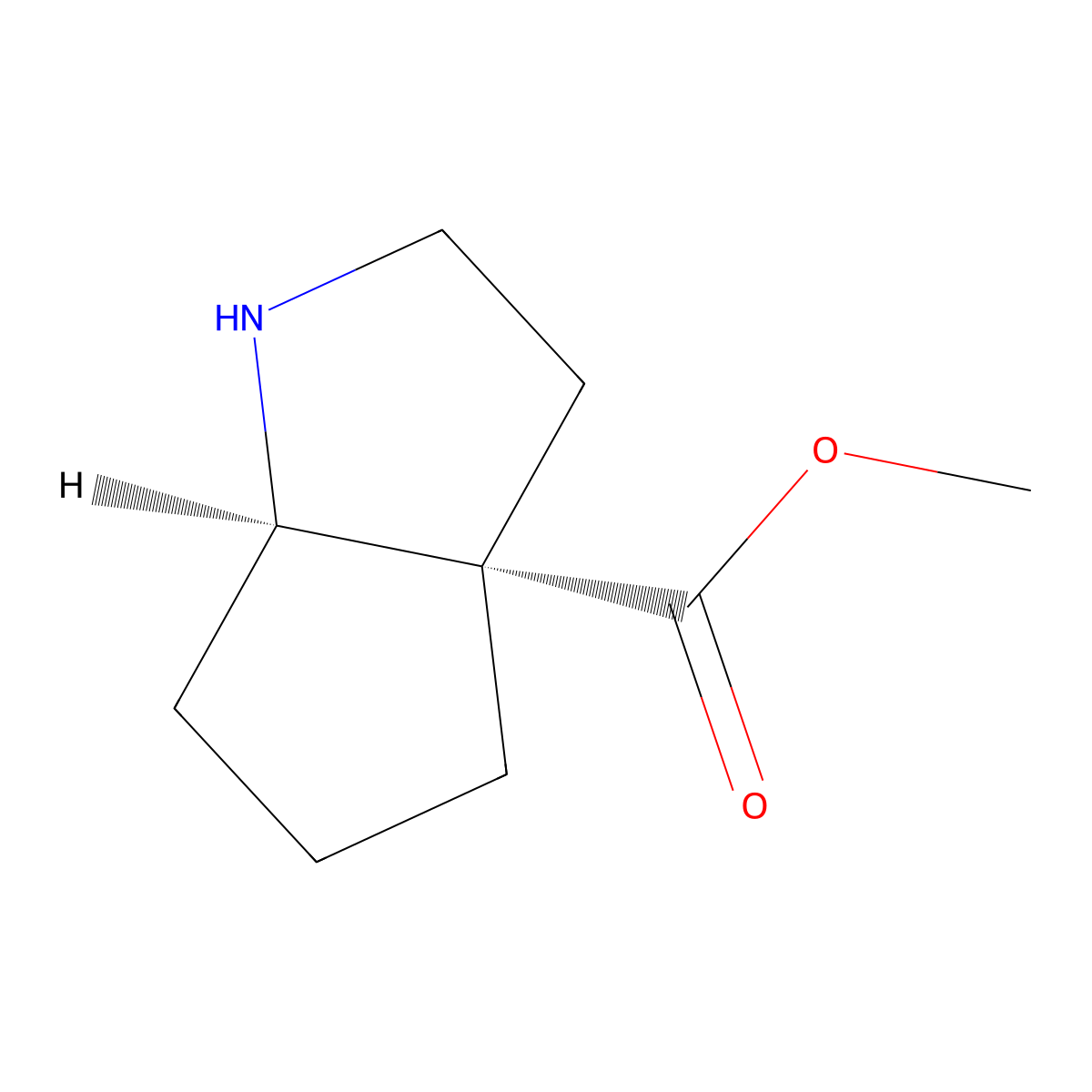 rac-methyl (3aR,6aS)-octahydrocyclopenta[b]pyrrole-3a-carboxylate molecular structure, CAS 2379905-33-4