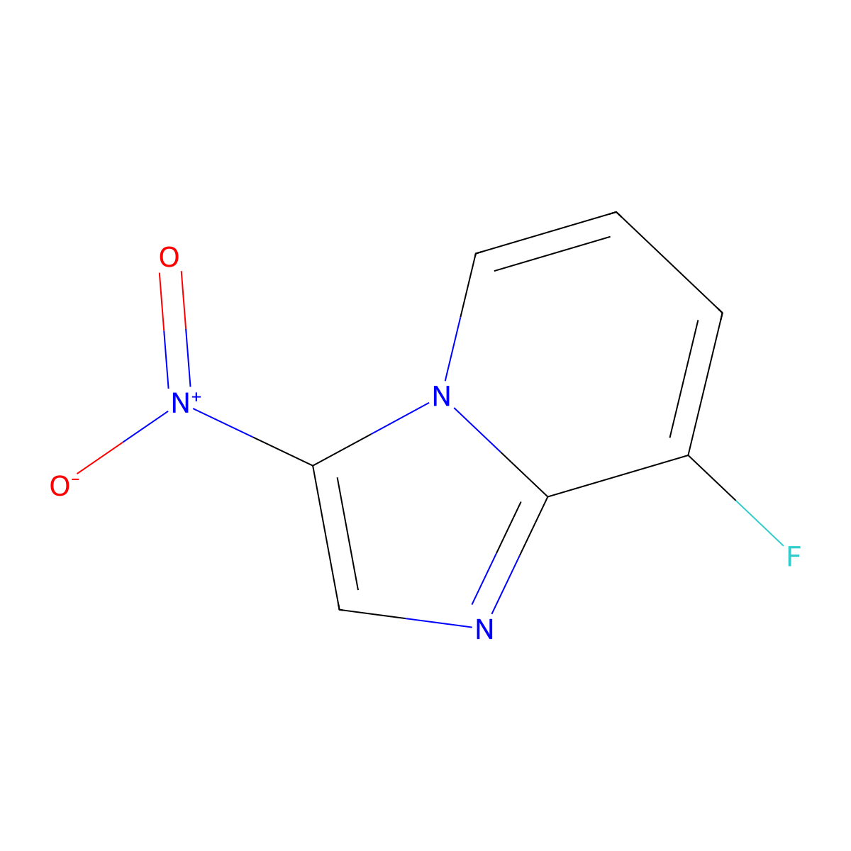 3-Nitro-8-fluoroimidazo[1,2-a]pyridine molecular structure, CAS 2379918-39-3