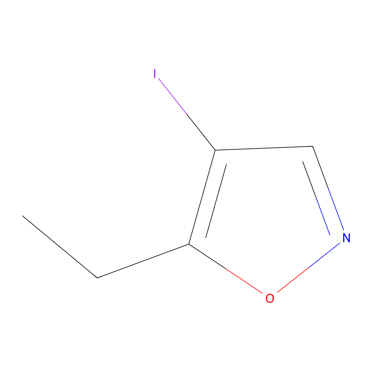 5-Ethyl-4-iodo-1,2-oxazole molecular structure, CAS 2379944-80-4