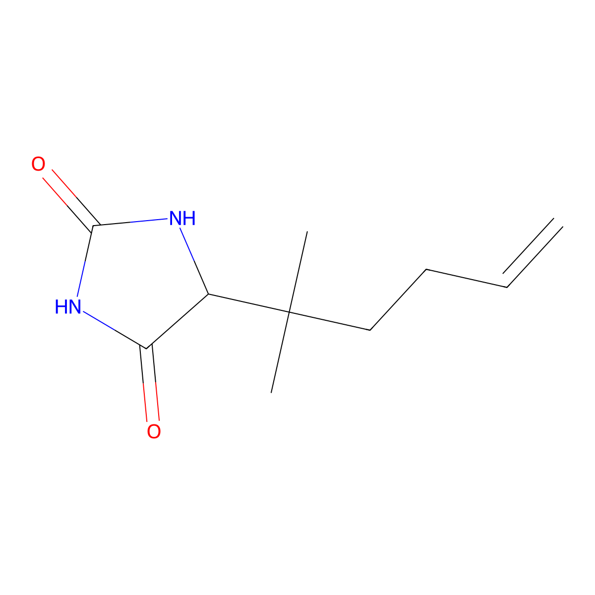 5-(2-Methylhex-5-en-2-yl)imidazolidine-2,4-dione molecular structure, CAS 2379945-24-9