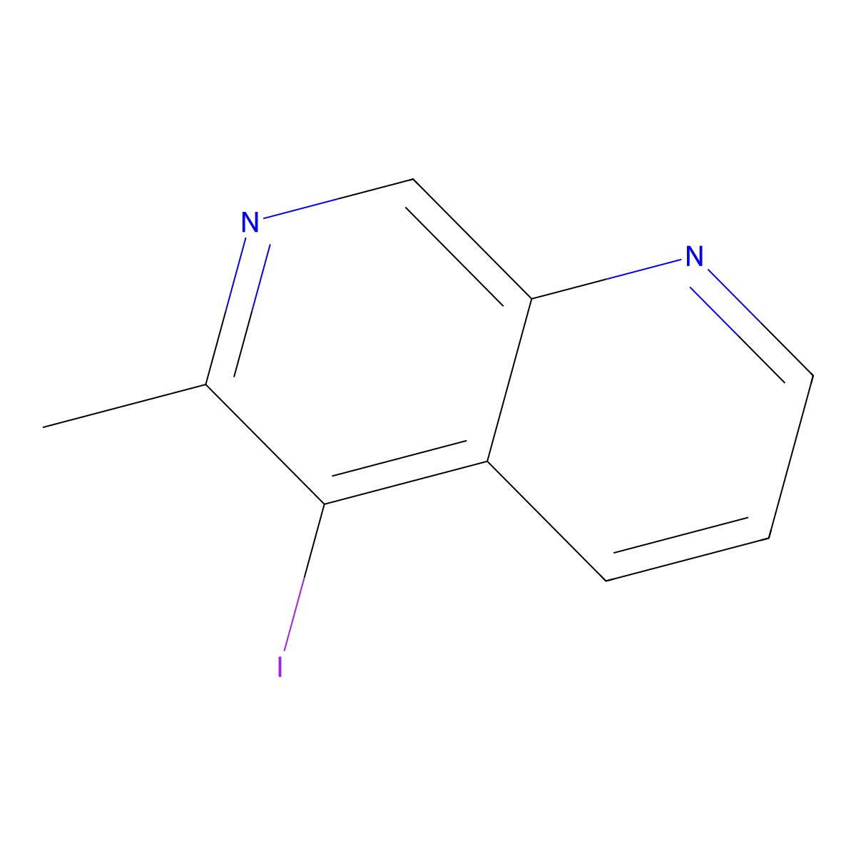 5-Iodo-6-methyl-1,7-naphthyridine molecular structure, CAS 2379945-76-1