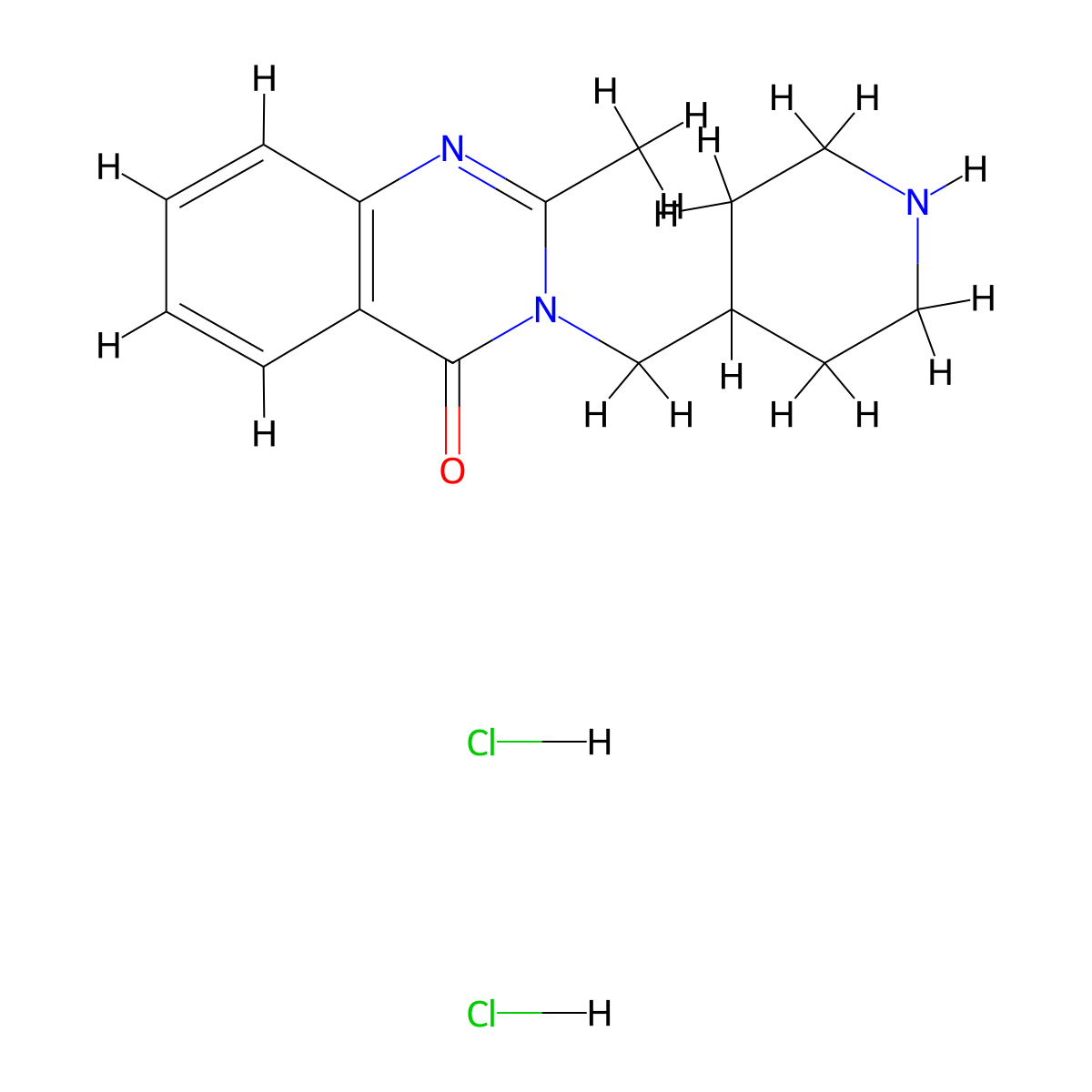 2-Methyl-3-(piperidin-4-ylmethyl)quinazolin-4-one;dihydrochloride molecular structure, CAS 2379946-48-0