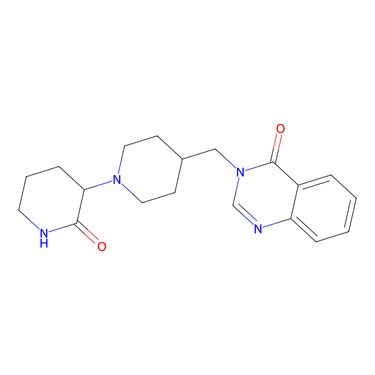 4-[(4-Oxo-3,4-dihydroquinazolin-3-yl)methyl]-[1,3'-bipiperidine]-2'-one molecular structure, CAS 2379950-68-0