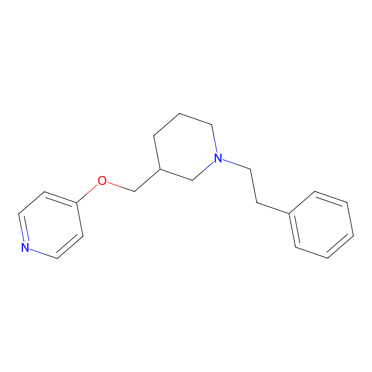 4-{[1-(2-Phenylethyl)piperidin-3-yl]methoxy}pyridine molecular structure, CAS 2379952-27-7