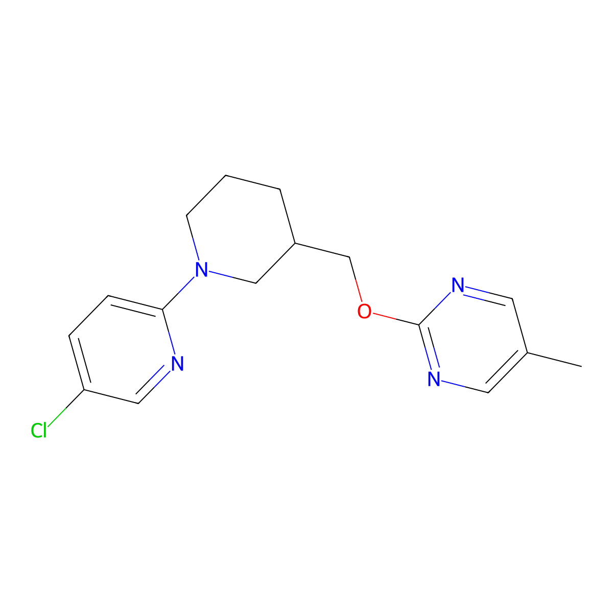 2-{[1-(5-Chloropyridin-2-yl)piperidin-3-yl]methoxy}-5-methylpyrimidine molecular structure, CAS 2379953-28-1