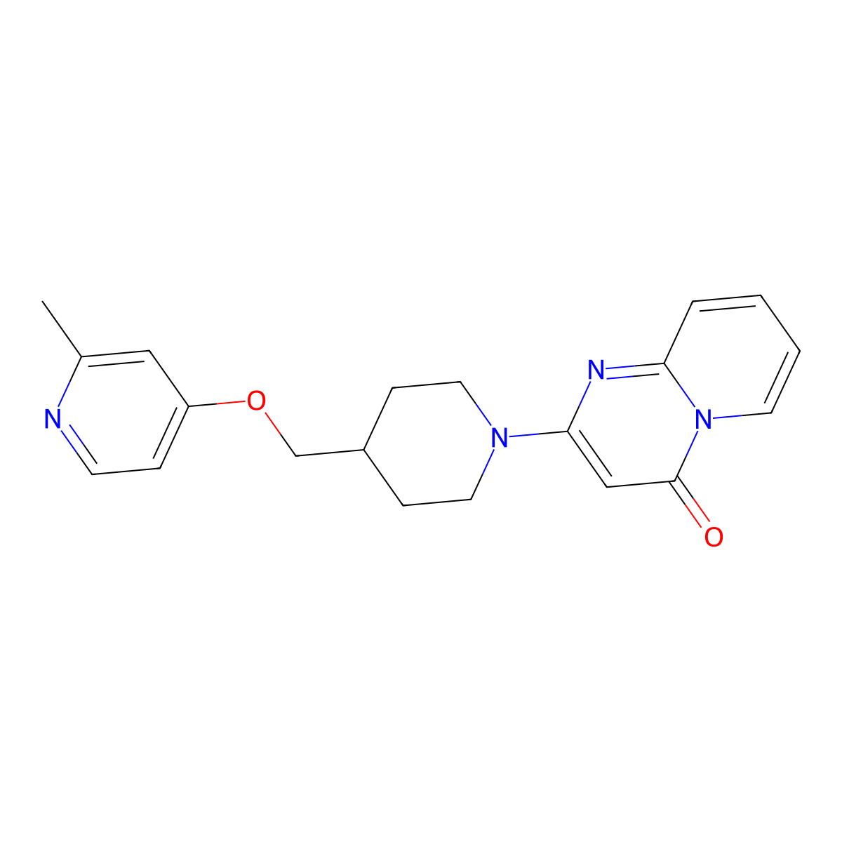 2-(4-{[(2-methylpyridin-4-yl)oxy]methyl}piperidin-1-yl)-4H-pyrido[1,2-a]pyrimidin-4-one molecular structure, CAS 2379971-72-7