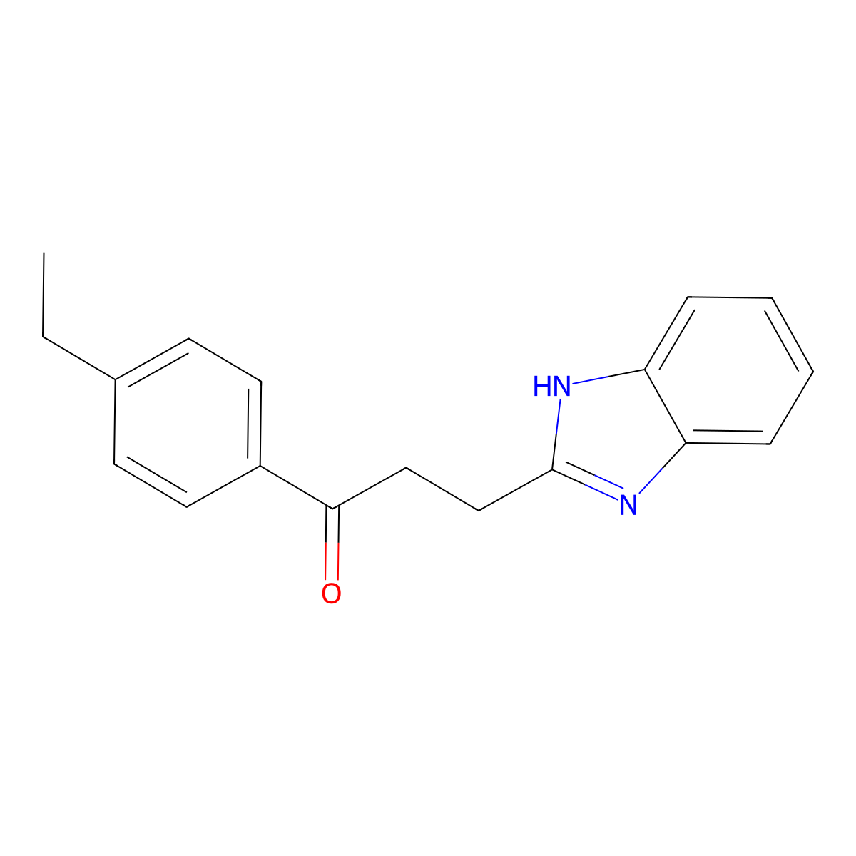3-(1H-1,3-benzodiazol-2-yl)-1-(4-ethylphenyl)propan-1-one molecular structure, CAS 2379972-82-2