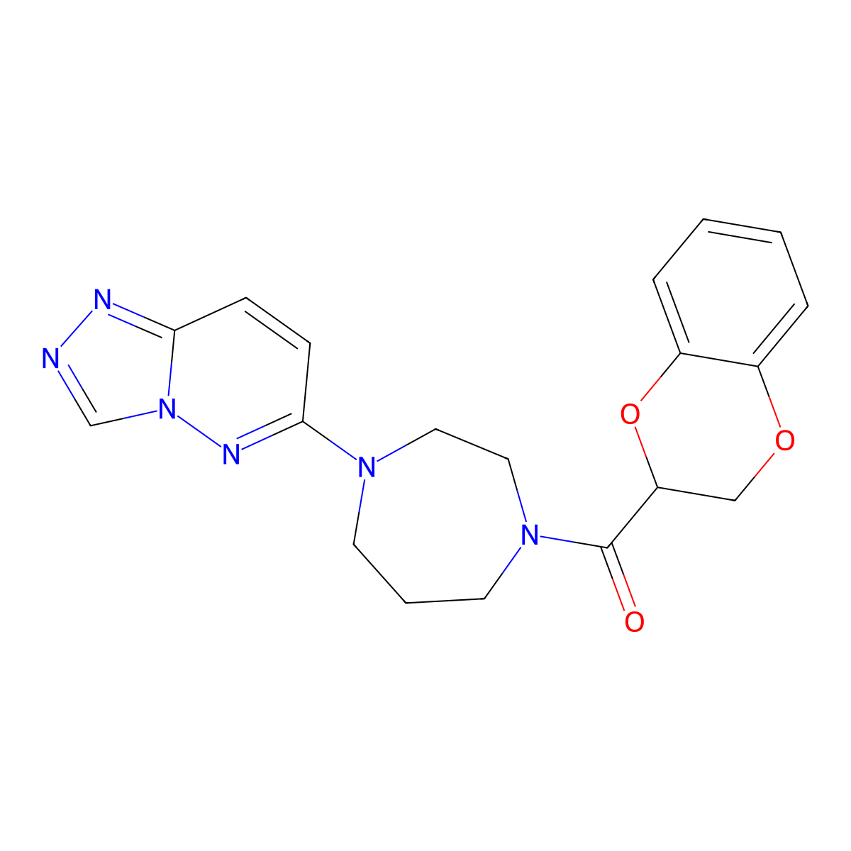 1-(2,3-Dihydro-1,4-benzodioxine-2-carbonyl)-4-{[1,2,4]triazolo[4,3-b]pyridazin-6-yl}-1,4-diazepane molecular structure, CAS 2379972-84-4
