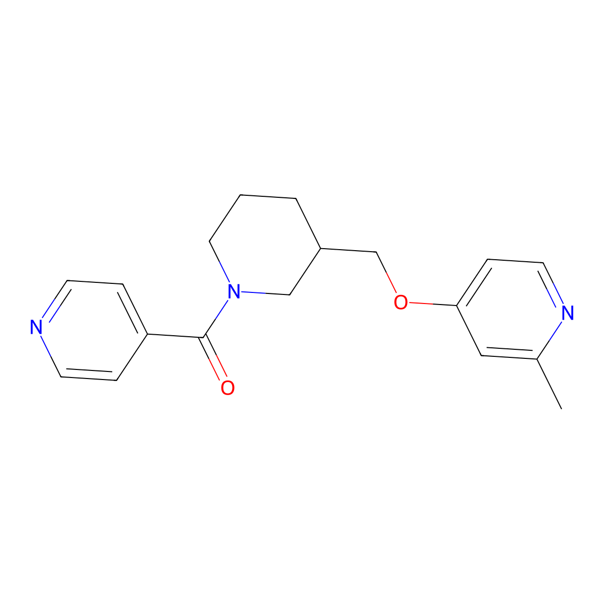 2-Methyl-4-{[1-(pyridine-4-carbonyl)piperidin-3-yl]methoxy}pyridine molecular structure, CAS 2379975-31-0