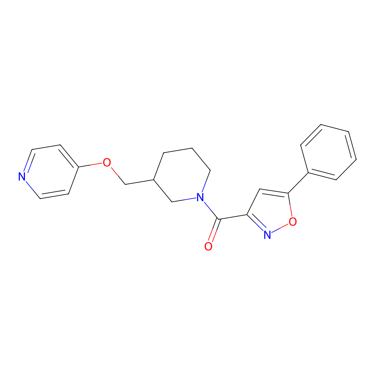 4-{[1-(5-Phenyl-1,2-oxazole-3-carbonyl)piperidin-3-yl]methoxy}pyridine molecular structure, CAS 2379977-63-4