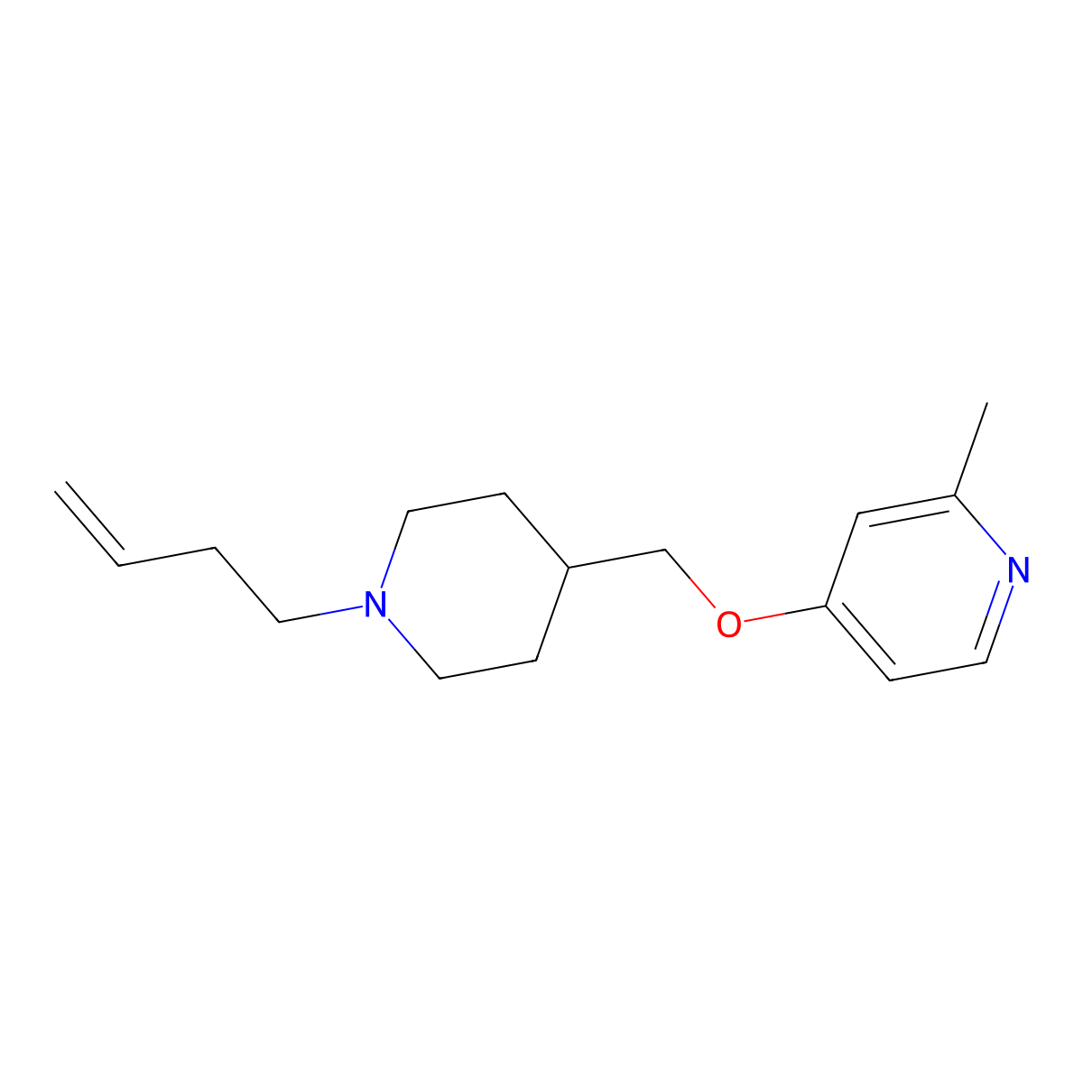 4-{[1-(But-3-en-1-yl)piperidin-4-yl]methoxy}-2-methylpyridine molecular structure, CAS 2379977-94-1