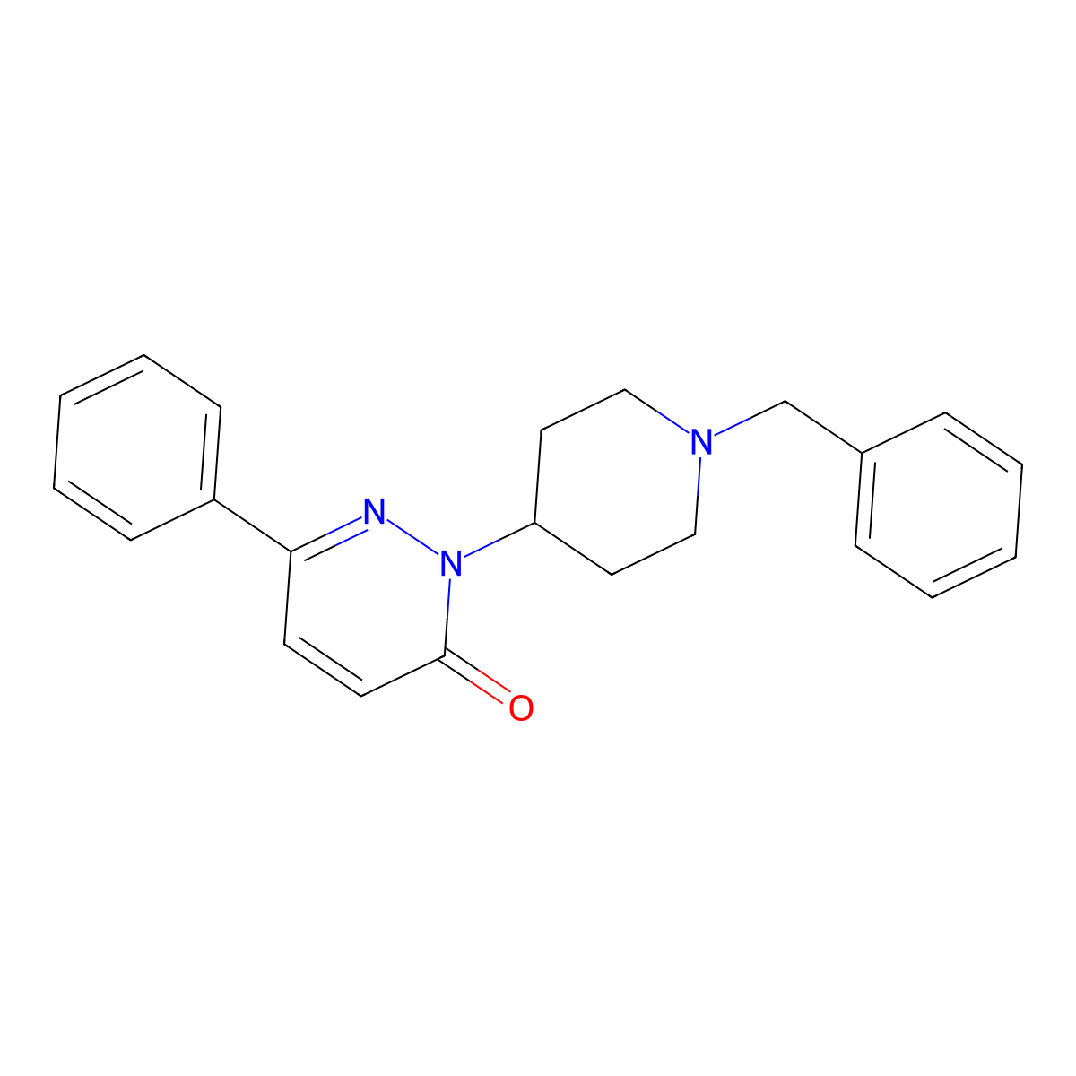 2-(1-Benzylpiperidin-4-yl)-6-phenyl-2,3-dihydropyridazin-3-one molecular structure, CAS 2379978-58-0