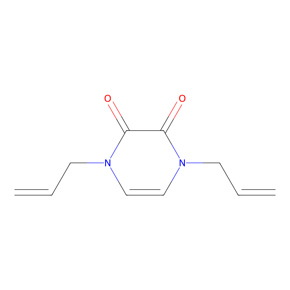 1,4-Bis(prop-2-enyl)pyrazine-2,3-dione molecular structure, CAS 2379983-72-7