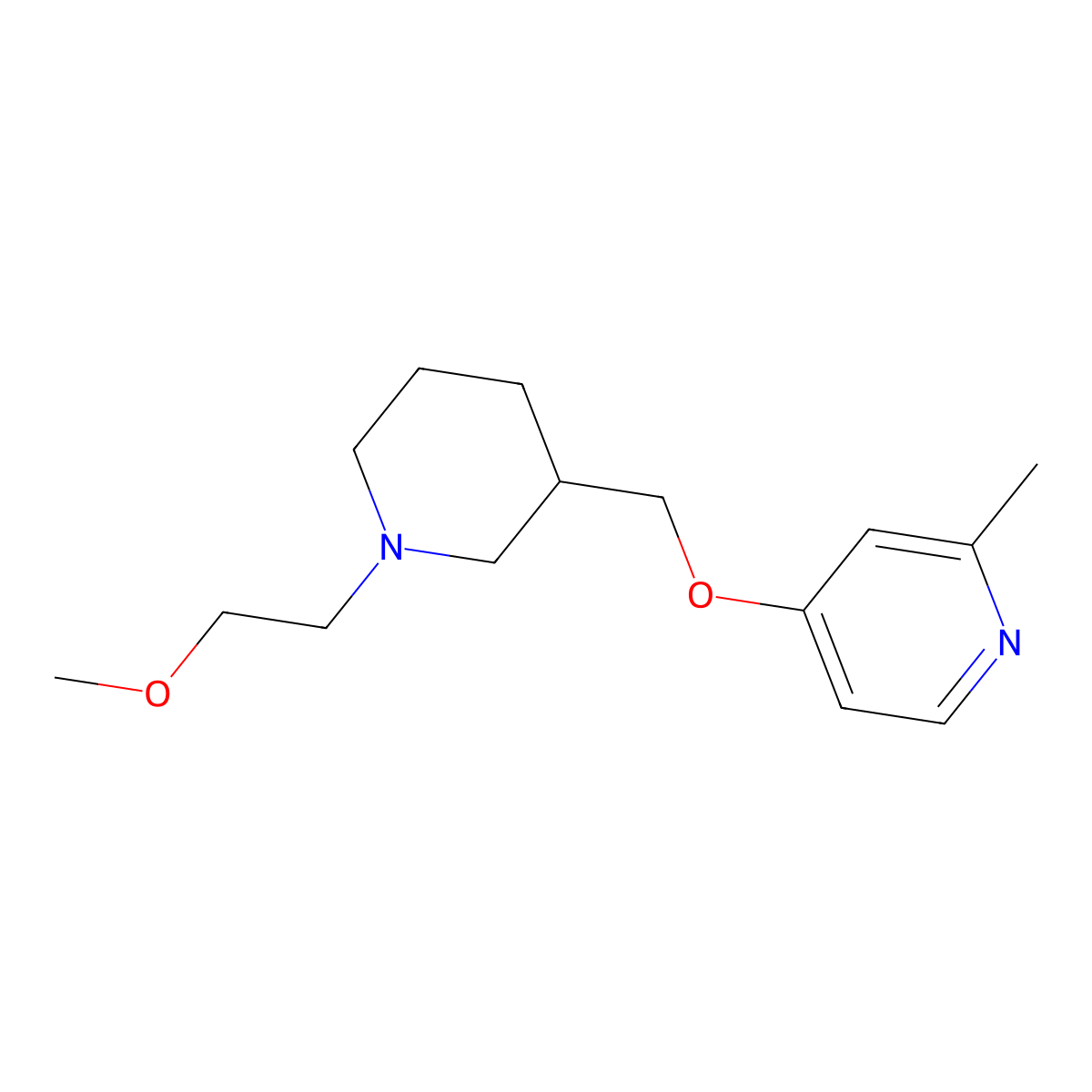 4-{[1-(2-Methoxyethyl)piperidin-3-yl]methoxy}-2-methylpyridine molecular structure, CAS 2379984-30-0