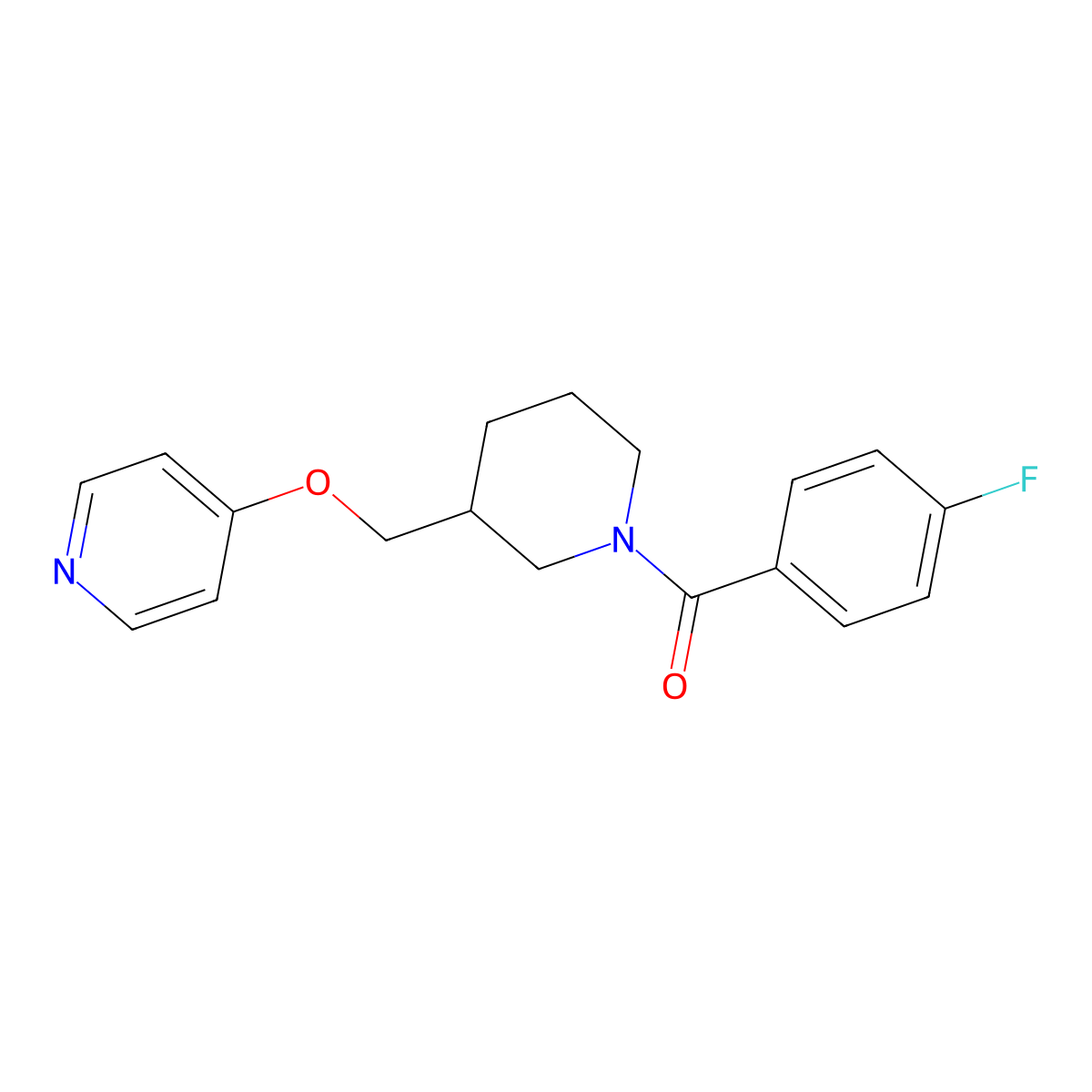 4-{[1-(4-Fluorobenzoyl)piperidin-3-yl]methoxy}pyridine molecular structure, CAS 2379986-24-8