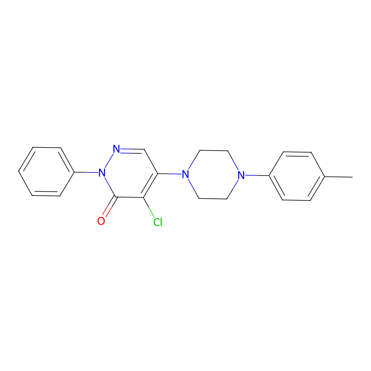 4-Chloro-5-[4-(4-methylphenyl)piperazin-1-yl]-2-phenyl-2,3-dihydropyridazin-3-one molecular structure, CAS 2379994-72-4
