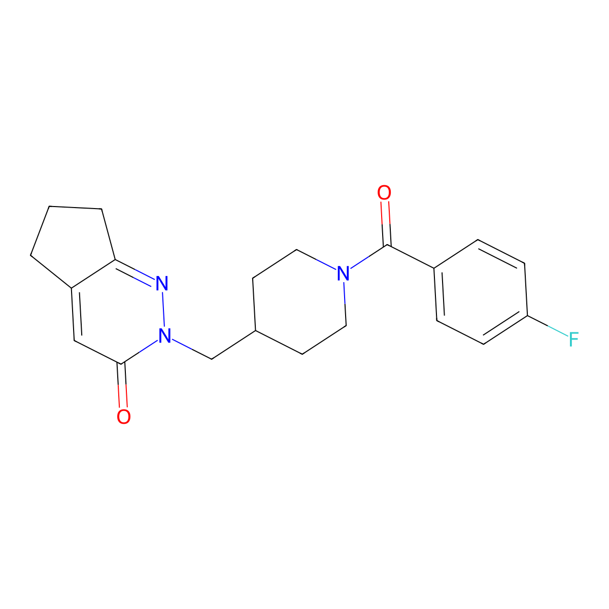 2-{[1-(4-fluorobenzoyl)piperidin-4-yl]methyl}-2H,3H,5H,6H,7H-cyclopenta[c]pyridazin-3-one molecular structure, CAS 2379997-61-0