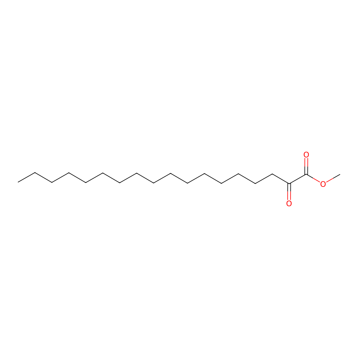 Methyl 2-oxooctadecanoate molecular structure, CAS 2380-18-9