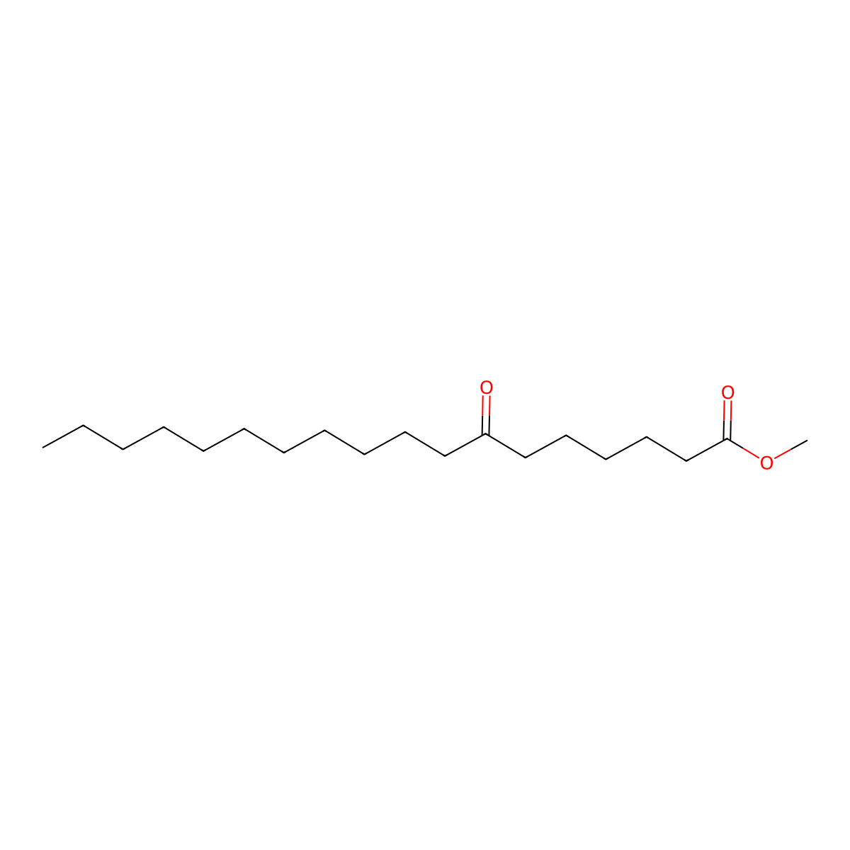 Methyl 7-oxooctadecanoate molecular structure, CAS 2380-22-5