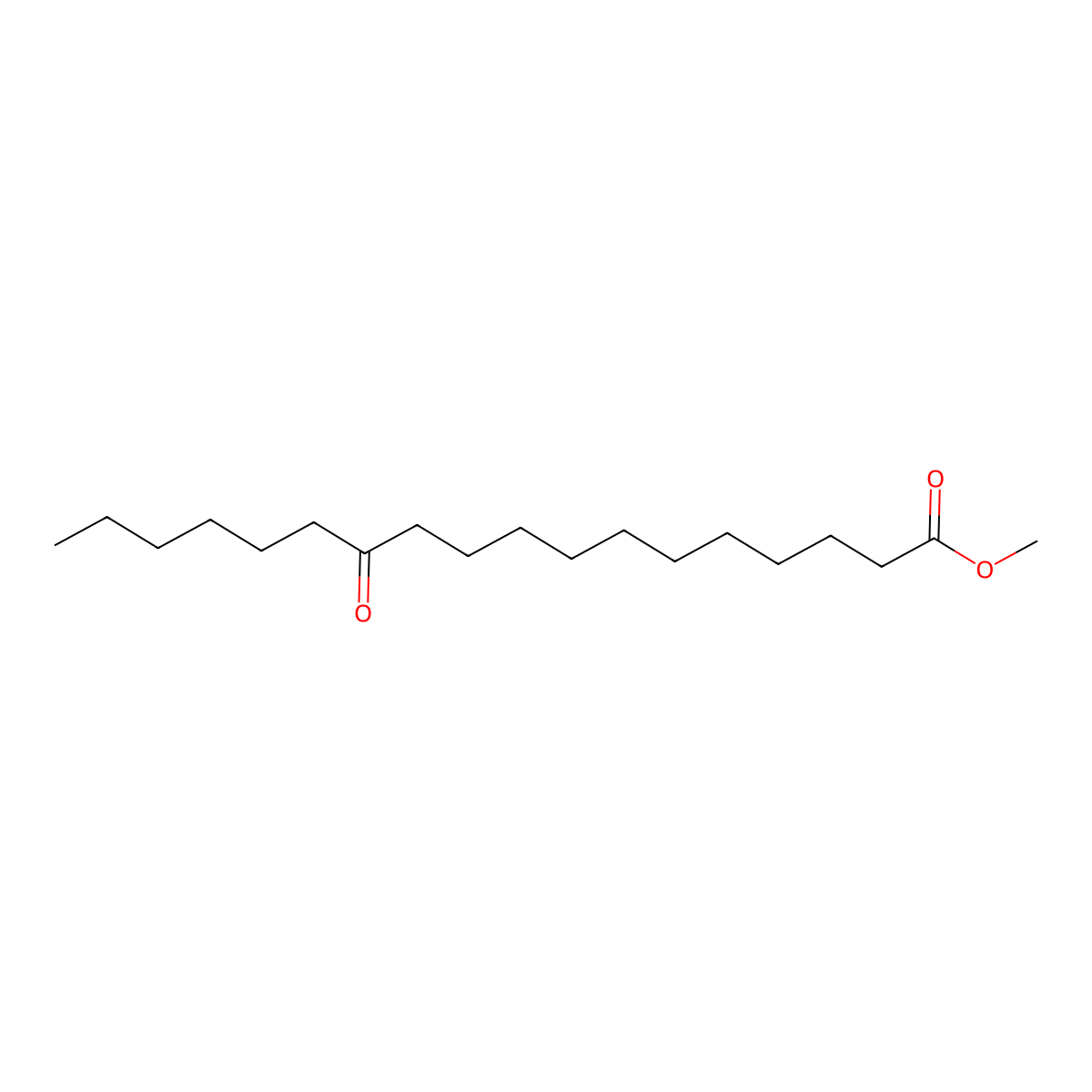 Octadecanoic acid, 12-oxo-, methyl ester molecular structure, CAS 2380-27-0