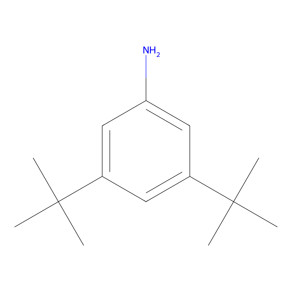 3,5-Di-tert-butylaniline molecular structure, CAS 2380-36-1