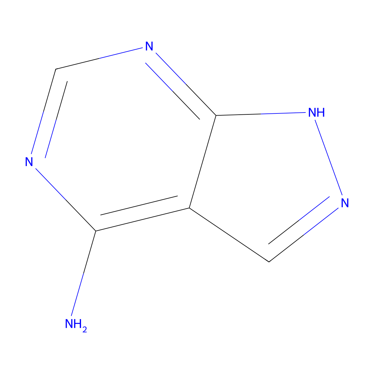 1H-Pyrazolo[3,4-d]pyrimidin-4-amine molecular structure, CAS 2380-63-4