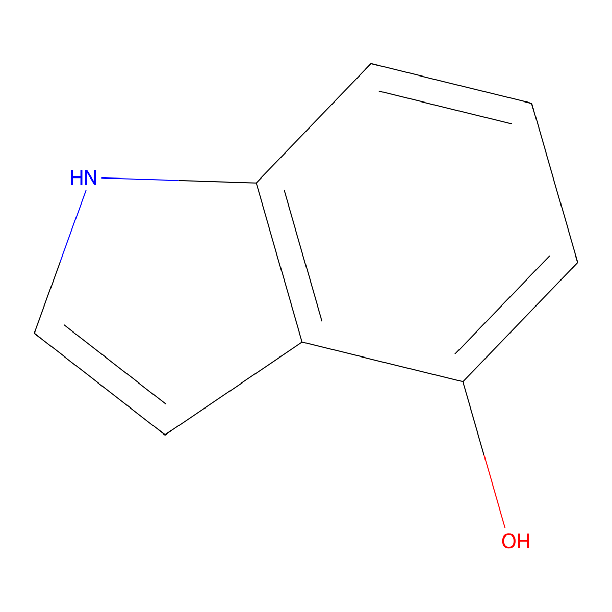 1H-indol-4-ol molecular structure, CAS 2380-94-1