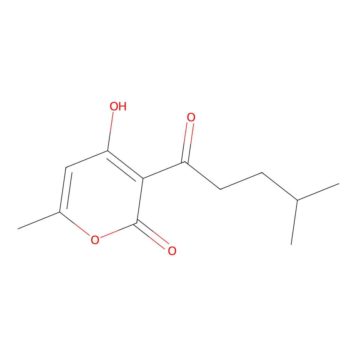 Pogostone molecular structure, CAS 23800-56-8
