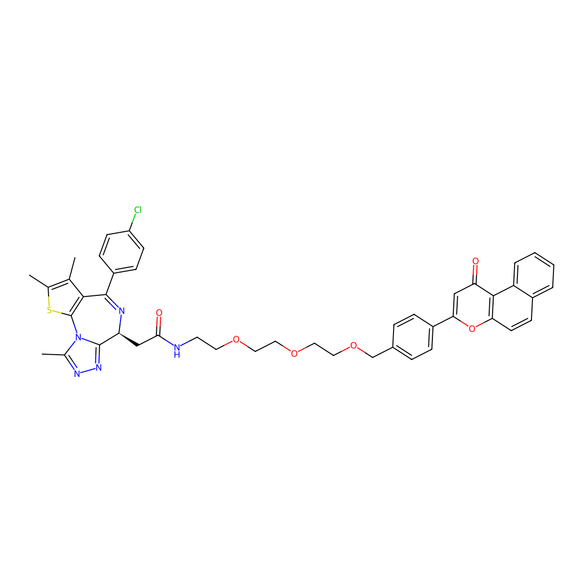 beta-NF-JQ1 molecular structure, CAS 2380000-55-3