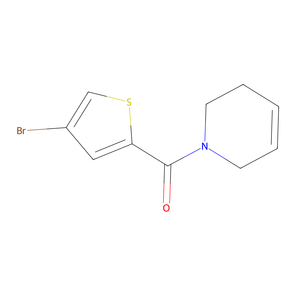 1-(4-Bromothiophene-2-carbonyl)-1,2,3,6-tetrahydropyridine molecular structure, CAS 2380009-29-8