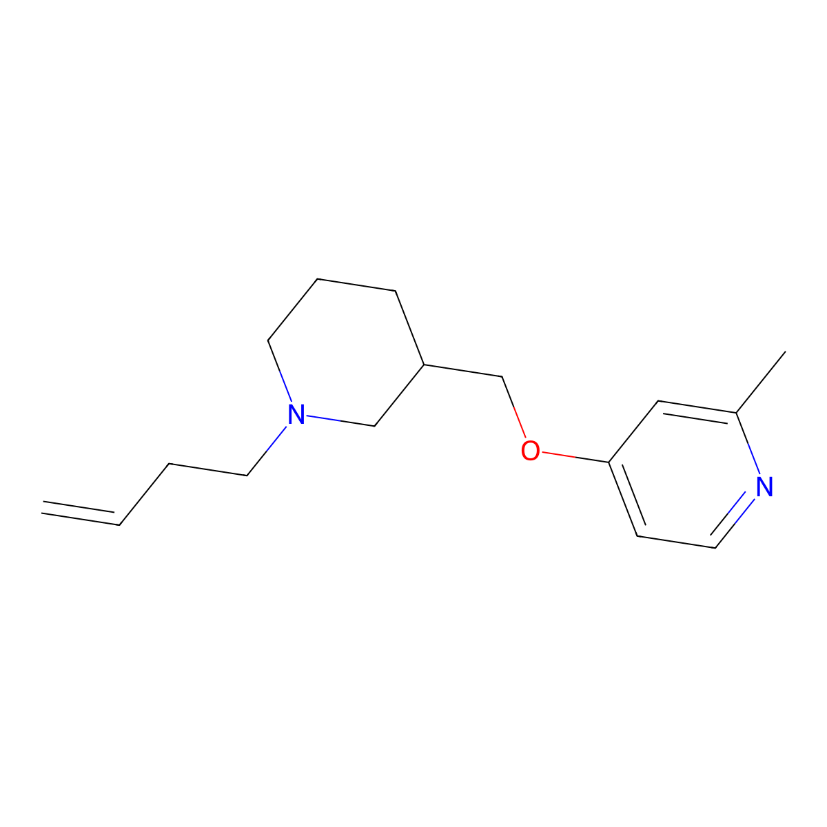 4-{[1-(But-3-en-1-yl)piperidin-3-yl]methoxy}-2-methylpyridine molecular structure, CAS 2380009-87-8