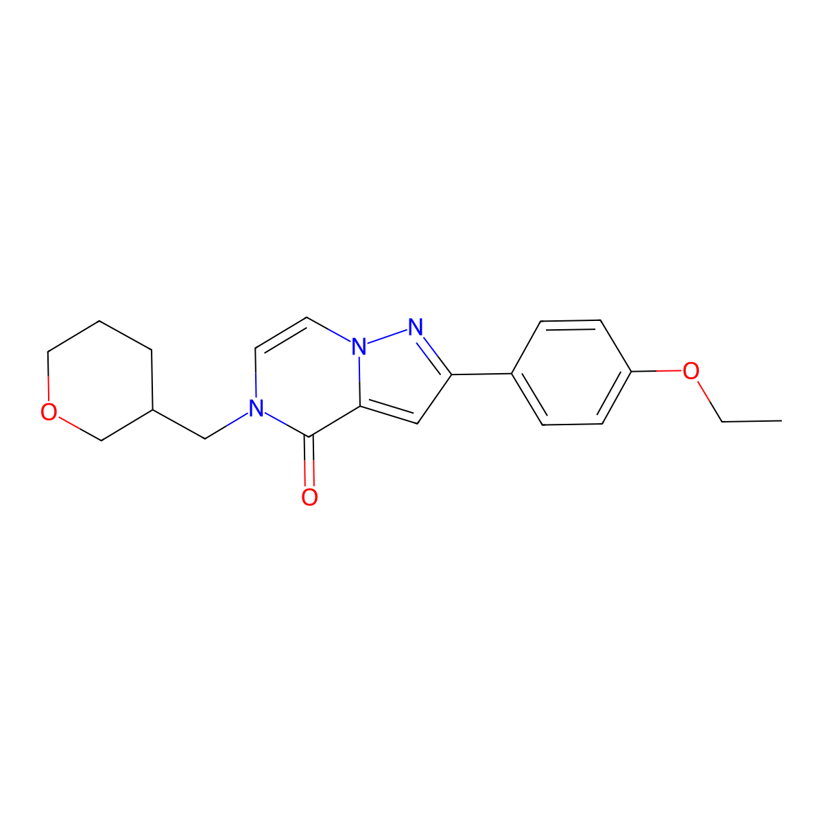 2-(4-ethoxyphenyl)-5-[(oxan-3-yl)methyl]-4H,5H-pyrazolo[1,5-a]pyrazin-4-one molecular structure, CAS 2380009-99-2