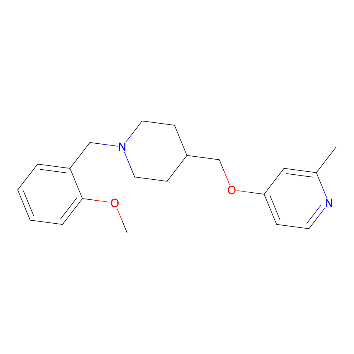 4-({1-[(2-Methoxyphenyl)methyl]piperidin-4-yl}methoxy)-2-methylpyridine molecular structure, CAS 2380032-73-3