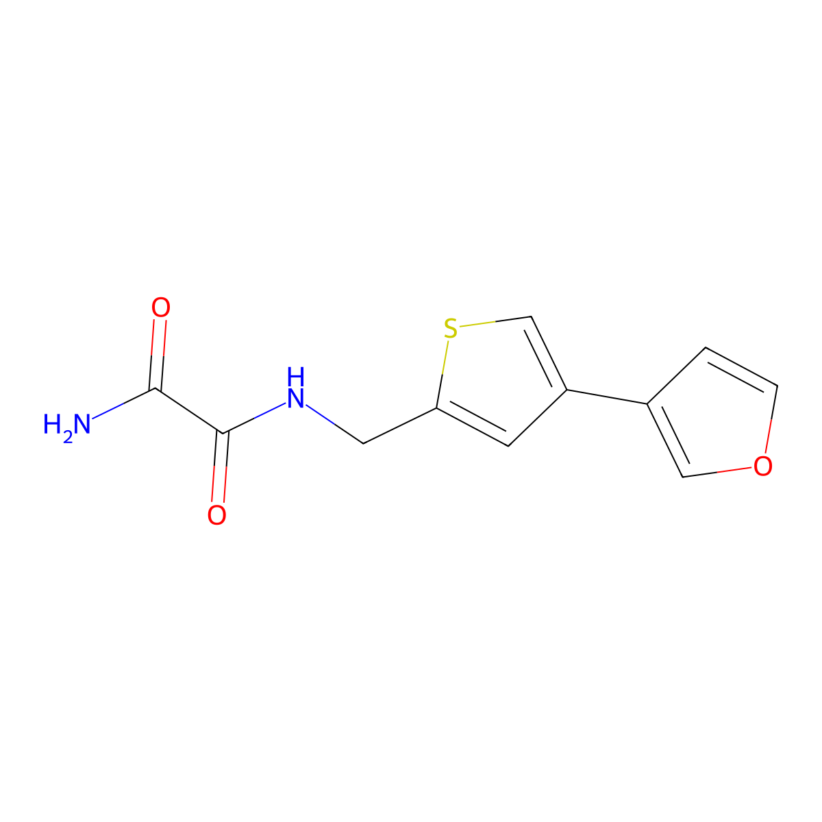 N'-{[4-(furan-3-yl)thiophen-2-yl]methyl}ethanediamide molecular structure, CAS 2380039-93-8