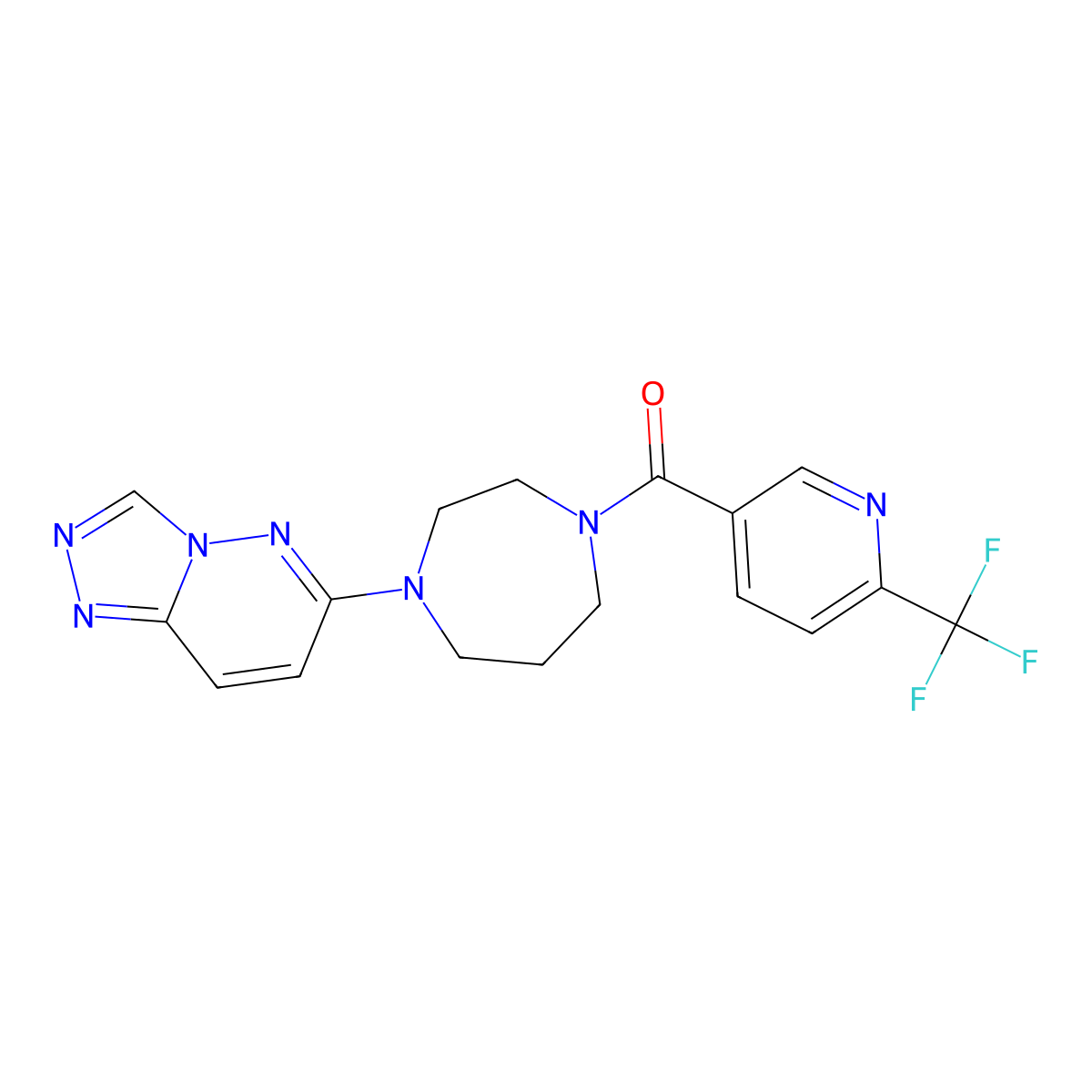 1-{[1,2,4]Triazolo[4,3-b]pyridazin-6-yl}-4-[6-(trifluoromethyl)pyridine-3-carbonyl]-1,4-diazepane molecular structure, CAS 2380040-29-7