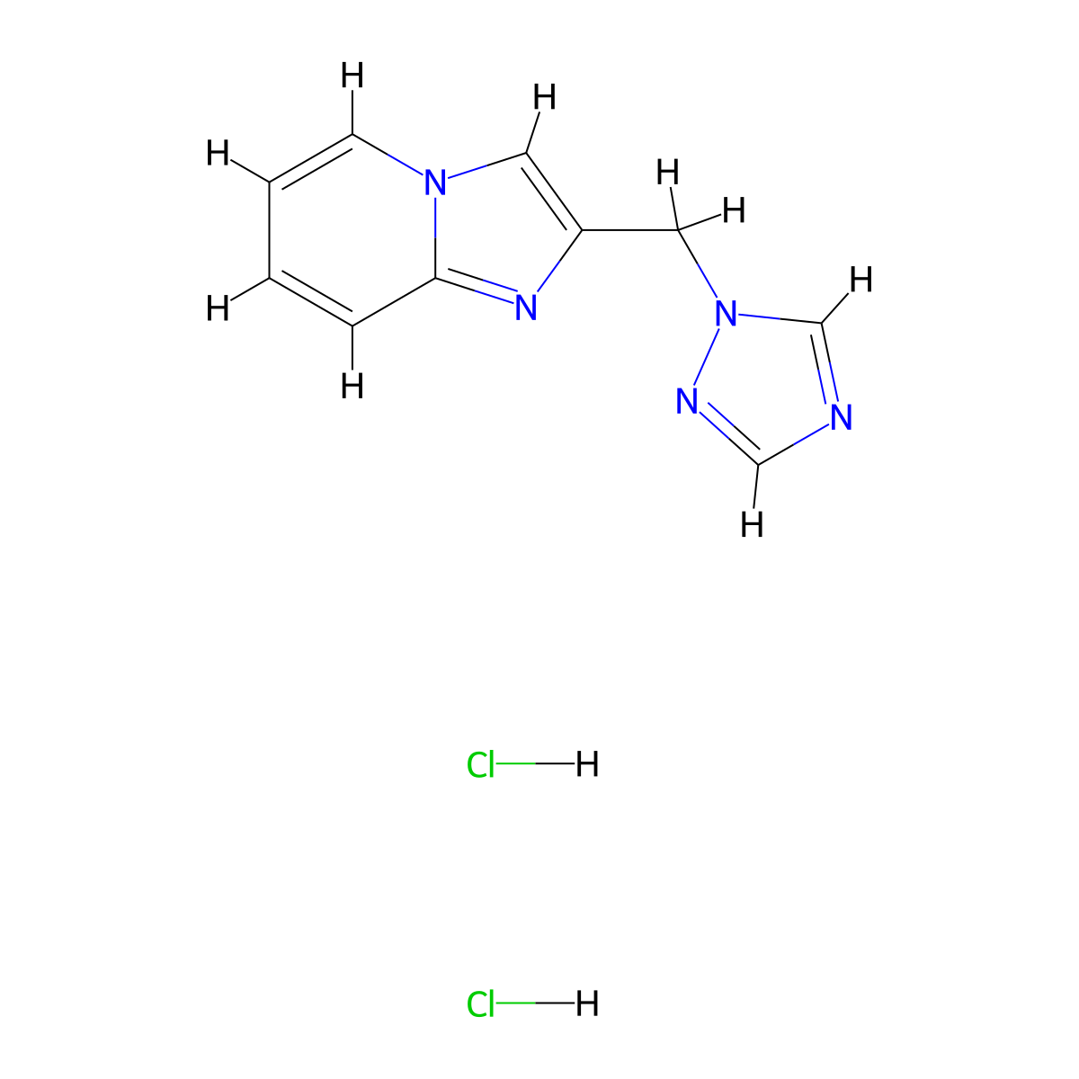 1-({imidazo[1,2-a]pyridin-2-yl}methyl)-1H-1,2,4-triazole dihydrochloride molecular structure, CAS 2380040-56-0