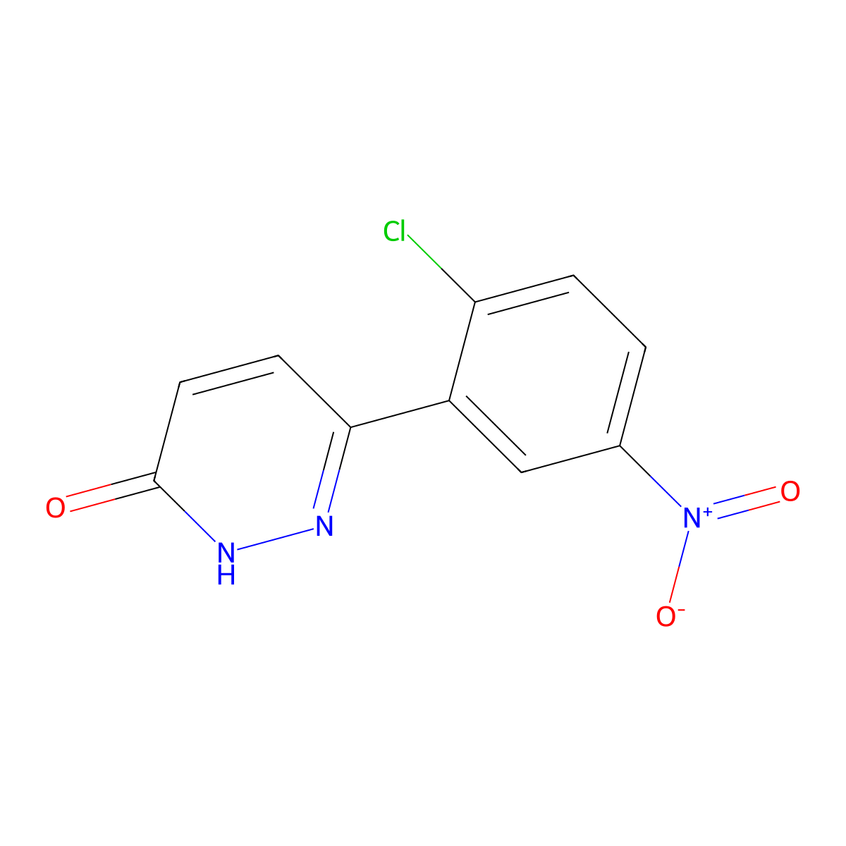 6-(2-Chloro-5-nitrophenyl)pyridazin-3(2H)-one molecular structure, CAS 2380041-35-8
