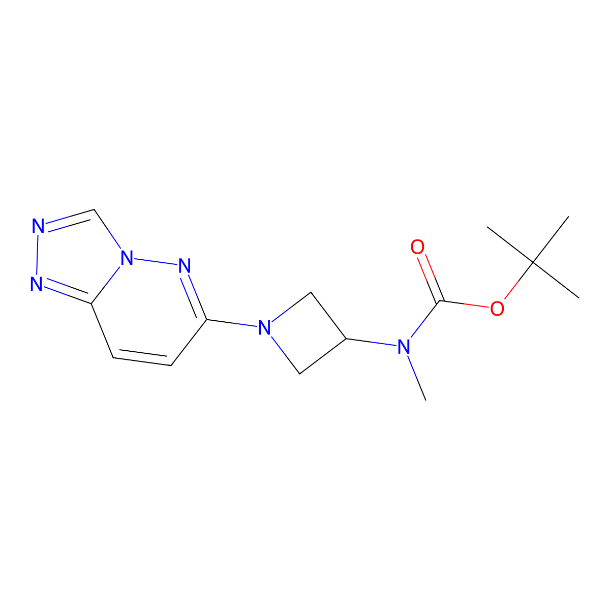 tert-butyl N-methyl-N-(1-{[1,2,4]triazolo[4,3-b]pyridazin-6-yl}azetidin-3-yl)carbamate molecular structure, CAS 2380042-27-1